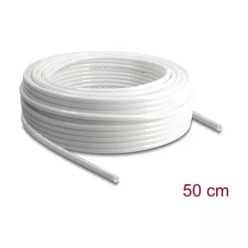 Delock manguera de aire comprimido 10 x 6,5 mm PU rollo de 50 m blanco