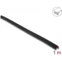 Delock perfil de protección de bordes estriado autoadhesivo de PVC 35 x 35 mm, 1 m, negro 18491