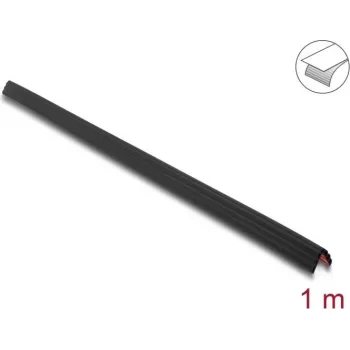Delock perfil de protección de bordes estriado autoadhesivo de PVC, 40 x 40 mm, 1 m, negro 18492