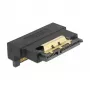 Delock adaptador SATA 22 pines conector hembra a conector macho con bloqueo – acodado hacia abajo