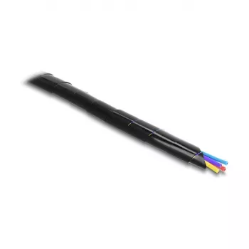 Tubo espiral Delock 15 mm de diámetro 10 m negro