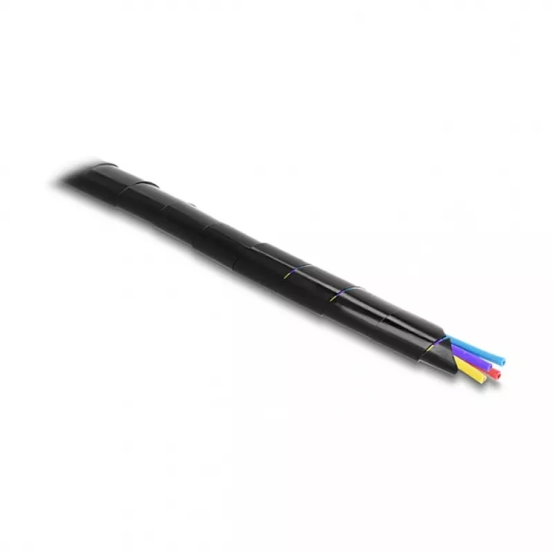 Tubo espiral Delock 15 mm de diámetro 10 m negro