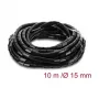 Tubo espiral Delock 15 mm de diámetro 10 m negro