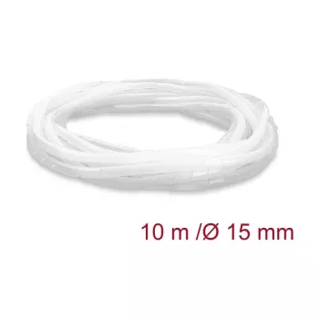 Tubo espiral Delock 15 mm de diámetro 10 m transparente