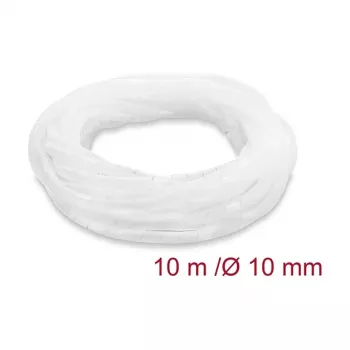 Delock espiral enrollacables 10 mm de diámetro 10 m transparente