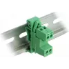 DELOCK Set de bloques de terminales para carril DIN 2 polos paso 5,08 mm en ángulo