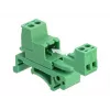 DELOCK Set de bloques de terminales para carril DIN 2 polos paso 5,08 mm en ángulo