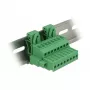 Delock Set de bloques de terminales para carril DIN 8 polos con seguro de tornillo