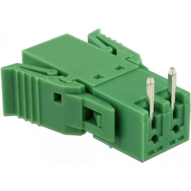 Delock Set de bloques de terminales para placa de circuito impreso 2 polos 3,81 mm paso horizontal 65952