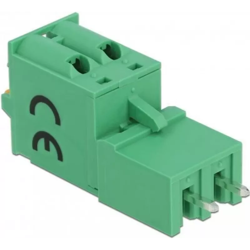 Delock Set de bloques de terminales para placa de circuito, 2 polos, paso 5,08 mm, vertical 66500
