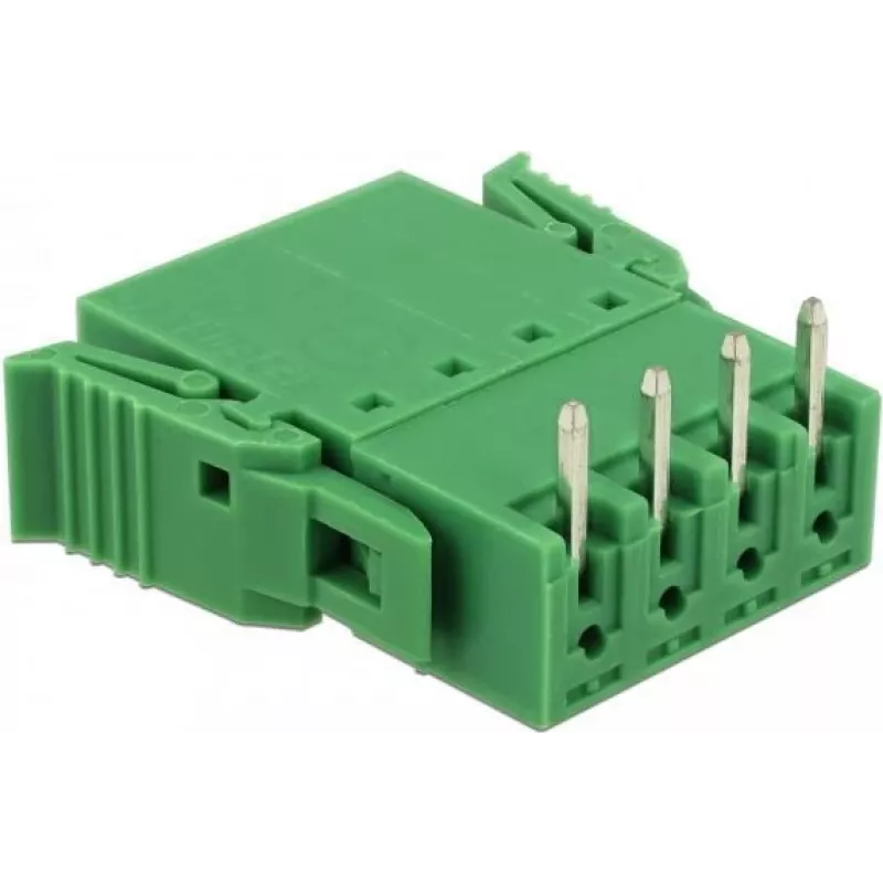 Delock Set de bloques de terminales para placa 4 polos paso 3,81 mm horizontal (65954)
