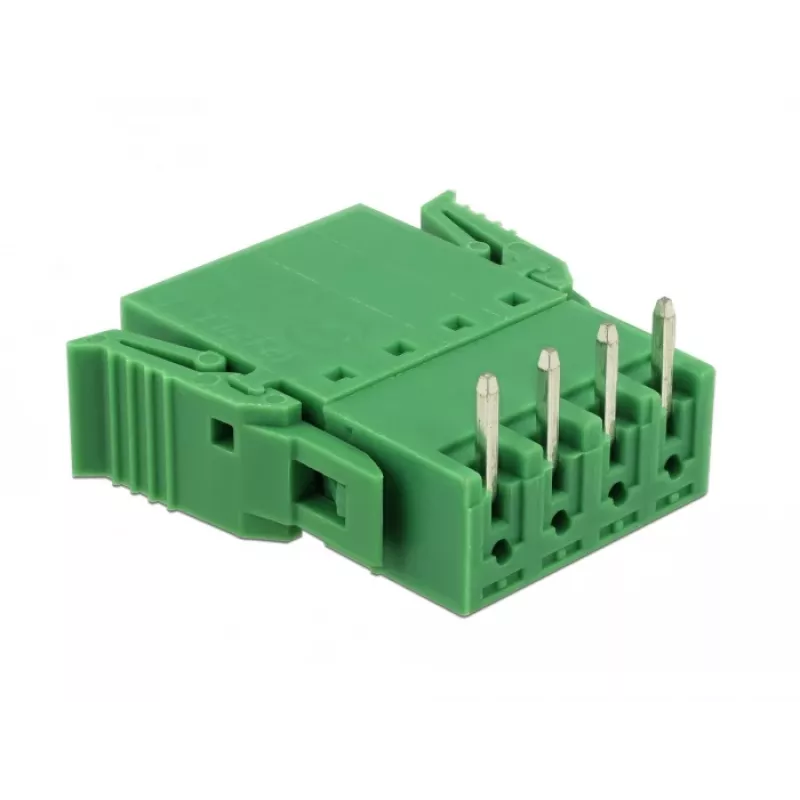 Delock Set de bloques de terminales para placa 4 polos paso 3,81 mm horizontal (65954)