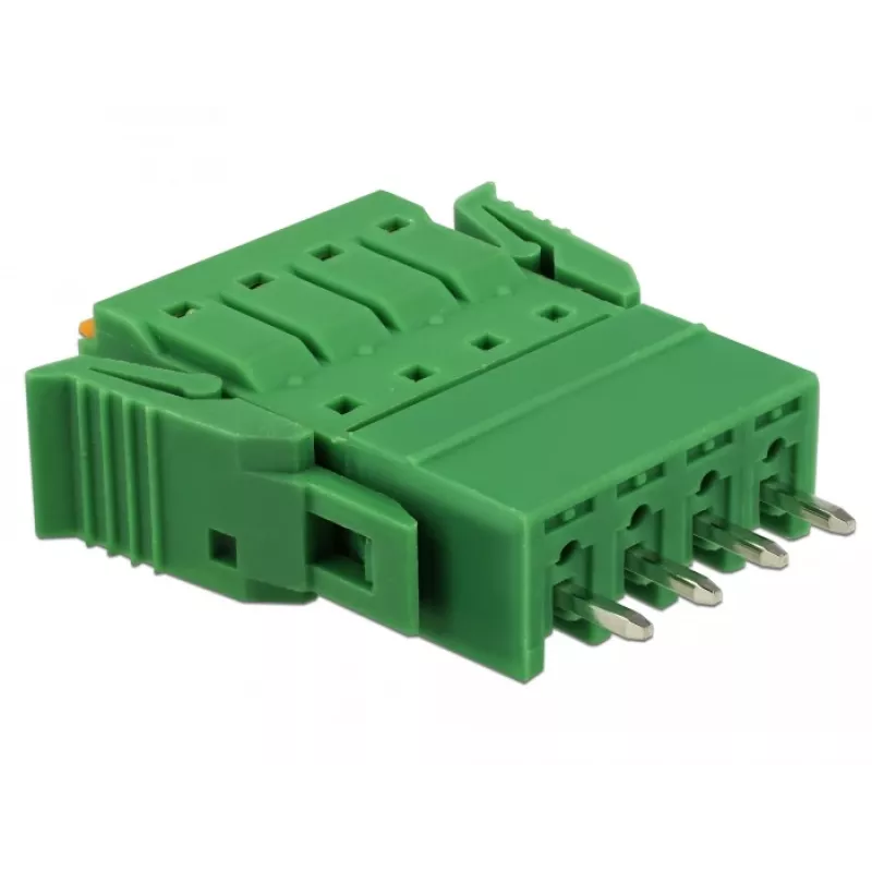 Delock Set de bloques de terminales para placa 4 polos paso 3,81 mm vertical (65970)