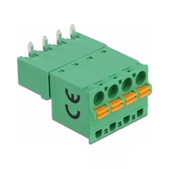 Delock Set de bloques de terminales para placa 4 polos 5,08 mm paso horizontal 66506