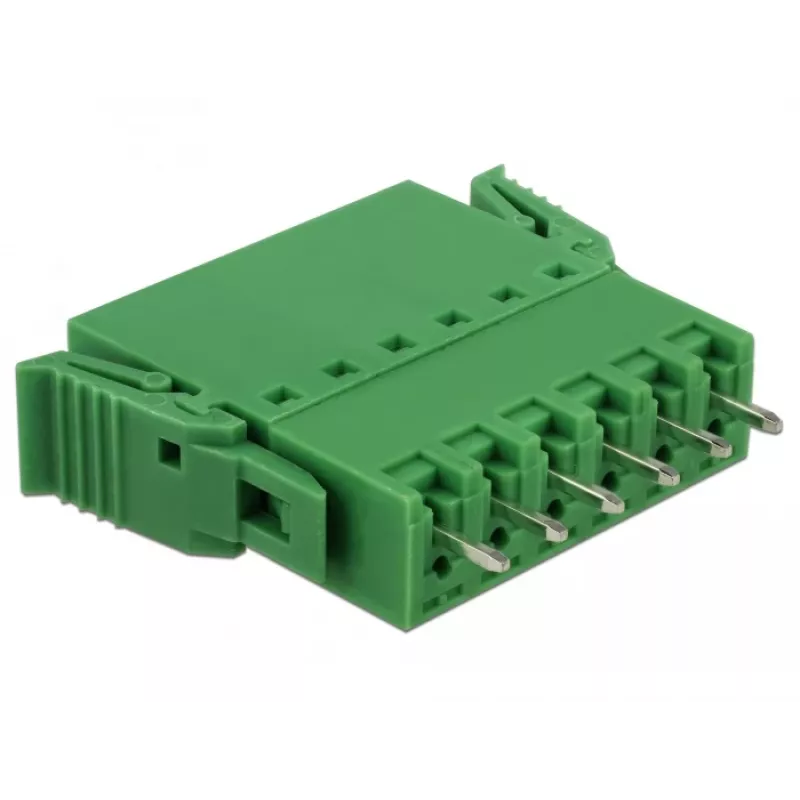 Delock Set de bloques de terminales para placa 6 polos 3,81 mm paso vertical (65972)