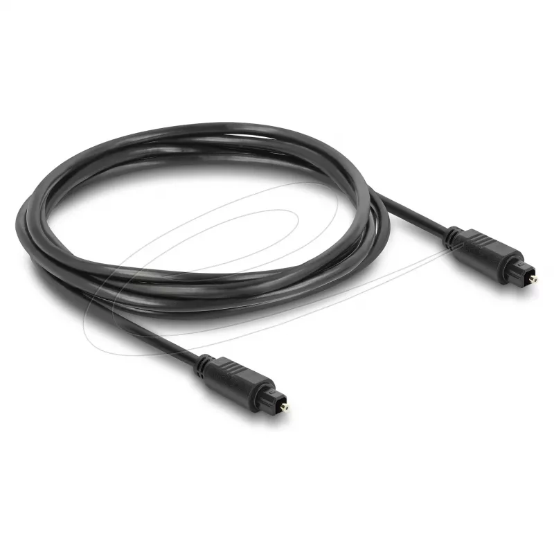 Delock cable TOSLINK, conector macho a conector macho, 4 mm de diámetro, 1,5 m, negro