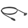 Delock cable de audio óptico TOSLINK 1m - 90° acodado a recto - 4mm - negro