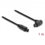 Delock cable de audio óptico TOSLINK 1m - 90° acodado a recto - 4mm - negro