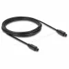 Delock cable de audio óptico TOSLINK, conector macho a conector macho, 3 m, 4 mm, negro