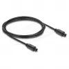 Delock cable de audio óptico TOSLINK, macho a macho, 4 mm, 2 m, negro