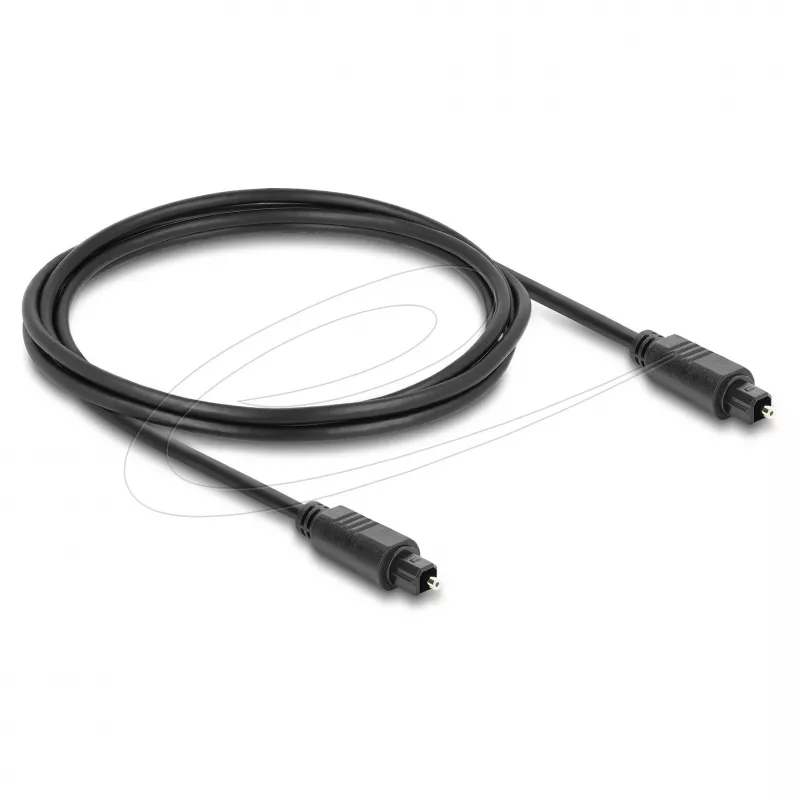 Delock cable de audio óptico TOSLINK, macho a macho, 4 mm, 2 m, negro