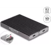 Delock carcasa USB Type-C dual combo para 2 x M.2 NVMe PCIe o SATA SSD - sin herramientas