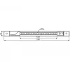 DELTA ATLO-KPS-21X262/SHEEL-S Cubrecables para empotrar en perfil