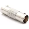 DELTA Adaptador acoplador conector hembra BNC a conector hembra BNC, 75 ohmios, latón niquelado, doble BNC-BNC
