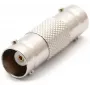 DELTA Adaptador acoplador conector hembra BNC a conector hembra BNC, 75 ohmios, latón niquelado, doble BNC-BNC