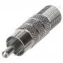 DELTA CINCH-W/F-G Adaptador conector hembra tipo F a conector macho RCA