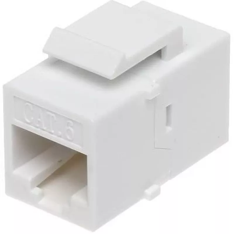 DELTA FX-RJ45-G/RJ45-G/6 Keystone Jack Cat6 apantallado, sin herramientas, contactos dorados
