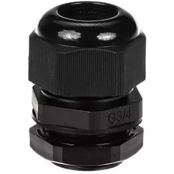 DELTA prensaestopas aislado G3/4-SCHWARZ IP68 3/4