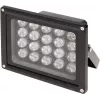 Delta IRL-30/120 Iluminador infrarrojo exterior, 850nm, alcance 30m, ángulo de emisión 120°, IP66, negro