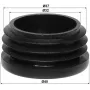DELTA Tapa final para mástiles de 35-40 mm, negra