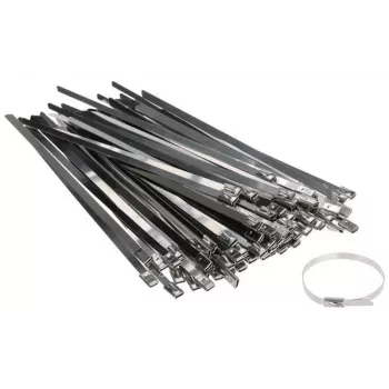 DELTA MONTAGE SSCT-150X4.6 Bridas de acero inoxidable 150 x 4,6 mm, 100 unidades