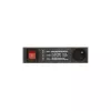 DELTA PD-6/R-SPD-3L Regleta de 6 tomas con protección contra sobretensiones, interruptor bipolar, cable de 1,5 m, tomas tipo E, 2300 W, Negro
