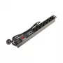 DELTA PD-6/R-SPD-3L Regleta de 6 tomas con protección contra sobretensiones, interruptor bipolar, cable de 1,5 m, tomas tipo E, 2300 W, Negro