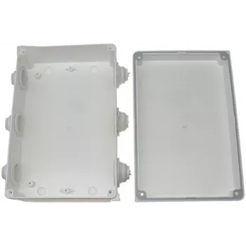 Delta PK-10/D Caja de derivación IP55 para montaje en superficie, 8 entradas de cable, gris
