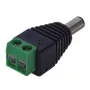 DELTA S-55 Conector macho DC 5,5x2,1 mm con terminales de tornillo