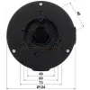 DELTA STG-PFA130-E caja de conexión para cámaras domo Dahua, montaje en pared/techo, aluminio, negro STG-PFA130-E(BLACK)