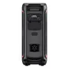 Denver BPS-470 Altavoz Bluetooth para fiestas con karaoke, 2000W PMPO, 20W RMS, luces LED, radio FM, TWS, incl. micrófono, negro