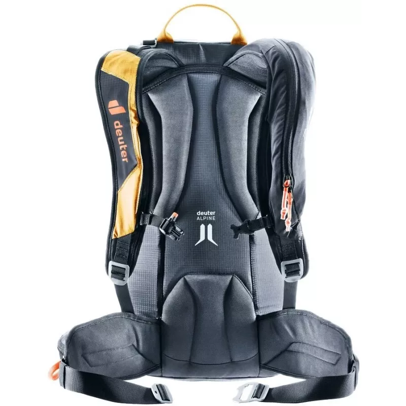 Deuter Alproof Lite 20 SL mochila con airbag para avalanchas + Wash Center I neceser pack - Cinnamon/negro y Raisin/Caspia