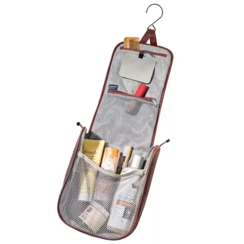 Deuter Alproof Lite 20 SL mochila con airbag para avalanchas + Wash Center I neceser pack - Cinnamon/negro y Raisin/Caspia