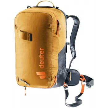 Deuter Alproof Lite 20 SL mochila con airbag para avalanchas + Wash Center I neceser pack - Cinnamon/negro y Raisin/Caspia
