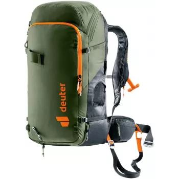 DEUTER Alproof Tour 38+5 khaki-black | mochila unisex de esquí de travesía