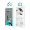 Devia Cable USB-C a Lightning 2 en 1 con cordón 1,2m 27W Negro