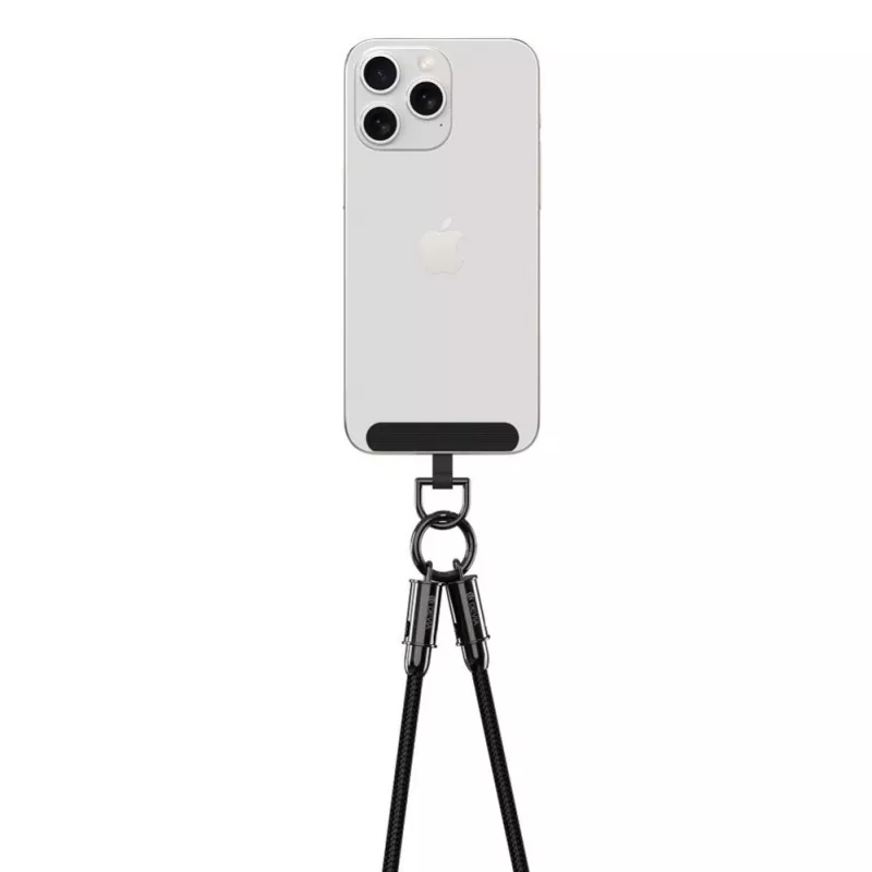 Devia Cable USB-C a Lightning 2 en 1 con cordón 1,2m 27W Negro