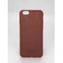 Devia Funda Jelly Slim de piel para Apple iPhone 6/6s Marrón