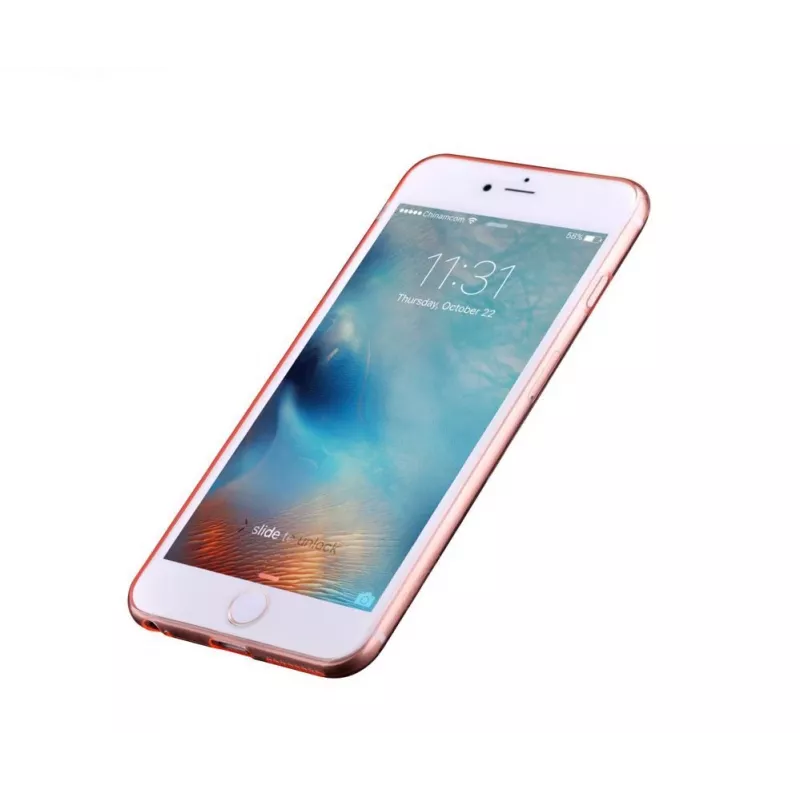 Devia Apple iPhone 6/6s Naked Funda trasera transparente Oro rosa