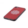 Devia Apple iPhone 7/8 funda con bordado de flores roja